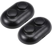 XYWHPGV Inline Foot Pedal Push Lamp Switch, 2 Buttons Lighting Foot Control ON/Off Footswitch Black 2 Pcs(78c03 18fc8 03fe6 06376 26170 9cefa