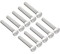 XYWHPGV M8 Hex Bolt M8-1.25 x 55mm UNC Hex Head Screw Bolts A2-70(304) Stainless Steel Fully Threaded Hex Tap Bolts 10pcs(9ede0 f0ea5 81d1a 2b046 091c9 ee57c