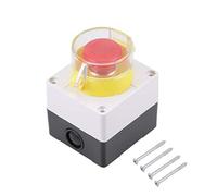 XYWHPGV Push Button Switch Station Latching NC NO Mushroom Emergency Stop Switch with Protective Cover(8fb32 73fe9 16d68 8a33d d1a81 9112c
