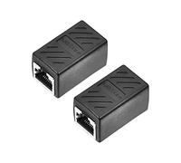 XYWHPGV RJ45 Coupler Inline Connector Cat7 Cat6 Cat5e Ethernet Cable Extender Adapter Female to Female 36x43x20mm 2Pcs(047e2 e665b d2e77 d2bd6 cd433 559f4