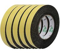 XYWHPGV Sealing Foam Tape 20mm Wide 2mm Thick 5m/16.4ft Long, Self Adhesive Weather Strip for Window Door Insulation, Yellow Black, Pack of 5(2a1f3 55ec3 7af5b 87142 c96b3 f4e7a