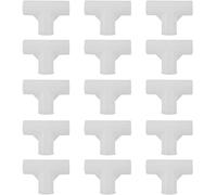 XYWHPGV Shoe Rack Accessories Connectors, 13mm Inner Diameter for Repair Assembled Wardrobe Straight 3 Way, Replacement of Parts 15 Pcs(93bb7 95c2a 14e04 730e5 21a73 d6cb0