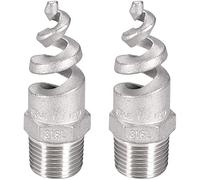 XYWHPGV Spiral Cone Atomization Nozzle, 1/2BSPT 316 Stainless Steel Sprinkler, 2 Pcs Silver Tone(d50d4 28738 7c656 77964 2bc5e dddf7