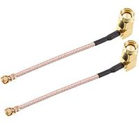 XYWHPGV U.FL to SMA Male Right Angle Pigtail Antenna Coaxial RG178 Low Loss Cable,RF Coaxial Adapter Connector,4inch,2pcs(245d0 122f3 435c8 e109a daf4d 7b7d3