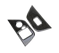 XYWOPO 1 Pair Car Door Window Lift Switch Covers Trims, for, Z4 E85 2003-2008 LHD Black Carbon Fiber Window Control Trim Car Window Switch Cover