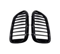 XYWOPO 1 Pair Front Grille, for BMW, for New 5 Series G30 G38 2018 2019 Grille Gloss Black Front Bumper Slat Grill Car Front Grille Car Front Grille(Gloss Black 1 Line)