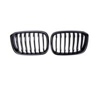XYWOPO 1 Pair Front Grille Grill 1 Slat, for BMW, for G01 G02 G08 X3 X4 2018 2019 2020 Car Styling Gloss Matte Black Racing Grills Car Front Grille(Glossy Black)