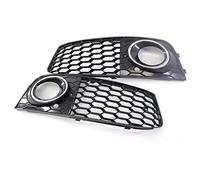 XYWOPO 1Pair Fog Light Grills Only, for, for A4 B8 RS4 Style 2009-2012 Honeycomb Mesh Fog Car Front Bumper Light Grills In Racing Grills Fog Light Grille(B)