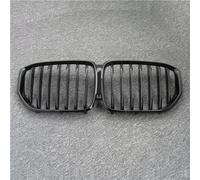 XYWOPO 1Pair Gloss/Matte Black Front Grille, for BMW, for New X5/G05 2020 Grille Car Style Refit Bumper Slat Double Line Racing Grills Car Front Grille(Gloss Singlet Line)