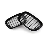 XYWOPO 1SET Glossy Black Single Dual Line Front Grill Grille Replacement, for BMW, for E53 X5 1999 2000 2001 2002 2003 Car Front Grille