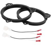 XYWOPO 2 Set Speaker Spacer Ring Tweeter Adapter, for Toyota, for Corolla, 1998-2013 Waterproof, for 6.5#39;#39; ABS Black Car Speaker Spacer Ring Set