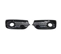 XYWOPO 2Pcs, for, for Q3 2013 2014 2015 Honeycomb Fog Lamp Frame Hollow Grille Under The Net Black Bright Car Accessories Fog Light Grille(Black)