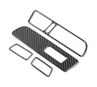 XYWOPO 4pcs Switch Panel Cover Trim, for Volkswagen, Carbon Fiber Window Lift Auto Car Interior Decoration 2010-2016 Window Control Trim Car Window Switch Cover