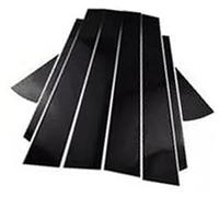 XYWOPO 8Pcs Car Window Panel Bc Pillar Posts Door Trims Cover Sticker, for Nissan X-tail Rogue 2008-2013 Accessories Exterior Parts Glossy Black Side Window Accent