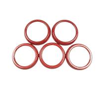 XYWOPO Car Center Console Air Conditioning Outlet Vent Circle Decoration, for, for, A B Class W176 W246 GLA X156 CLA C117 Car Air Vent Trim(Red)