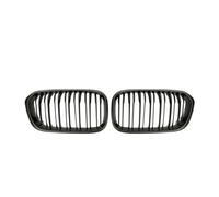 XYWOPO Car Front Bumper Grilles Racing Grill, for BMW, for 1 Series F20 F21 LCI 120i 2015 2016 2017 Double Slat Replacement Grille Car Front Grille(Matte Black)