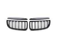 XYWOPO Car Front Grille Double Slat Grille, for BMW, for 3 Series E90 E91 320i 323i 328i 335i 2005 2006 2007 2008 Grill Hood Eyelids Car Front Grille(Matte Black)