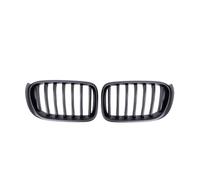 XYWOPO Car Front Sport Grill Grille Matte Glossy, for BMW, for X3 F25 X4 F26 2014 2015 2016 2017 Single Line Slat Replacement Racing Bumper Grills Car Front Grille(Matte black)