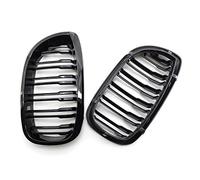 XYWOPO Car Grill Front Bumper 2 Slat Line Gloss Black Racing Grill, for BMW, for E46 Coupe 325Ci 330Ci LCI 2door 2003 2004 2005 2006 Car Front Grille