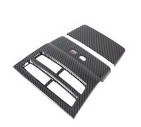 XYWOPO Car Rear Air Vent Outlet Decoration Cover Trim Car AC Outlet Decoration Frame, for, for Tesla, Model X Model S 2017 2018 2019 Carbon Fiber Car Air Vent Trim
