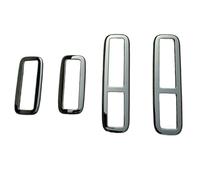 XYWOPO Car Rear, for, for Seat, Car Air Conditioning Vent Outlet Cover Trim Frame Interior Accessories, for, for Mitsubishi, Delica 2020 2021 ABS Black Car Air Vent Trim