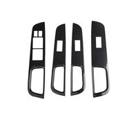 XYWOPO Car Window Glass Lift Button Cover Trim, for NISSAN, Tiida RHD 2005-2010 Carbon Fiber Door Armrest Panel Switch Window Control Trim Car Window Switch Cover