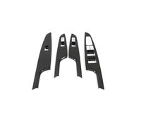XYWOPO Car Window Lift Switch Cover Trim, for Hyundai, Tucson 2016-2021 Interior Door Button Frame ABS Carbon Fiber Window Control Trim Car Window Switch Cover