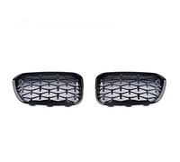 XYWOPO Diamond Style Fashion Front Grill, for BMW, forF20 F21 2015 2016 2017 2018 2019 118i 120i 125i M140i Gloss Black Silver Grills Car Front Grille(Black)
