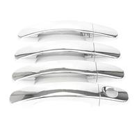 XYWOPO for Ford, for Focus, 3 MK3, for, Kuga 2 Car Front Rear Door Grab Handle Inserts Covers Protection Catch Cap Stickers Car Door Handle Cover(Silver 1 Hole)