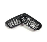 XYWOPO Front Grill Diamond Racing Grilles Grille, for BMW, for 3 Series F30 F31 320i 325i 328i 330i 335i 2010-2018 Car Accessories Car Front Grille(Black Silver)