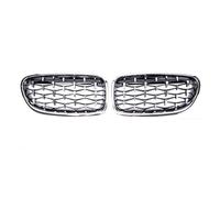 XYWOPO Geetha Car Front Diamond Grille Gril, for BMW, for 5 Series F10 F11 F18 520i 523i 528i 530i 2010 2011 2012 2013 2014 2015 2016 Bumper Sport Racing Grills Car Front Grille(Sliver)
