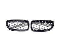 XYWOPO Geetha Car Front Diamond Grille Gril, for BMW, for 5 Series F10 F11 F18 520i 523i 528i 530i 2010 2011 2012 2013 2014 2015 2016 Bumper Sport Racing Grills Car Front Grille(Black and Sliver)