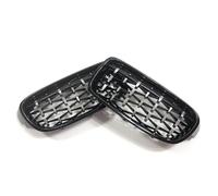XYWOPO Geetha Car Front Grill Bumper Racing Grilles, for BMW, for 3 Series F30 F31 320i 325i 328i 330i 335i 2012-2018 Diamond Grille Car Front Grille(Black Silver)