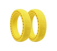 XYWOPO Hollow Tires, for Xiaomi, Mijia M365 Electric Scooter Anti-Skid Pneumatic 8 1/2X2 Front Rear Wheel Tire 8.5 Inch Spare Tyres Electric Skateboard Tyre(2 pcs yellow)