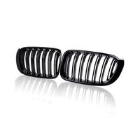 XYWOPO M Style Car Front Grille Grill Mesh Net Trim Strip Cover Gloss Black Double Line, for BMW, for X3 X4 F25 F26 2014 2015 2016 2017 Car Front Grille