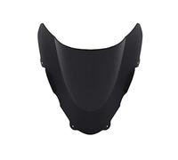 XYWOPO Motorcycle Double Bubble Windshield Windscreen SV650S SV 650 S SV650 1999-2002 Motorcycle Front Windscreen Deflector Shield(Black)