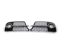 XYWOPO Pair Car Front Fog Light Grills Lamp Cover Honeycomb Hex Grille, for, TT MK2, for, for TTS 2011-2014 8J0807681KT94 8J0807682KT94 Fog Light Grille(Black silver)