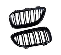 XYWOPO Shining Black Dual Slat Front Hood Grilles Grill Compatible, for BMW, for F22 F23 M2 2014-2018, for 225i 218i 220i Car Front Grille