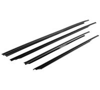 XYWOPO Window Door Seals 4Pcs Car Front Rear Outer Window Glass Seal Belt Rubber Weatherstrip, for Toyota, for Yaris, for Sedan 2007-2016 Trim Sealing Strips Car Door Seal Strip