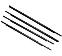 XYWOPO Window Door Seals 4PCS Car Outer Window Rubber Weatherstrip, for Mitsubishi, for Outlander, for Sport GA, for ASX RVR 2011-2020 Sealing Strip Car Accessories Car Door Seal Strip(Black)