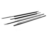 XYWOPO Window Door Seals 4Pcs Chrome Car Window Seal Belt Moulding Trim Weatherstrip, for Q5 2009 2010 2011 2012 2013 2014 2015 2016 2017 2018 Car Door Seal Strip