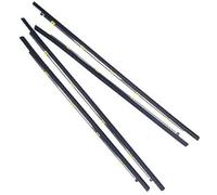 XYWOPO Window Door Seals Car Silver Plated Side Door Glass Window Sealing Strip Weather Strip Moulding Trim, for CRV 2007-2022 Car Door Seal Strip(Black 17-22)