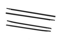 XYWOPO Window Door Seals, for Civic, 2006-2019 Car Silver Side Door Glass Window Sealing Strip Weather Strip Moulding Trim Rubber Car Door Seal Strip(Black 16-21)
