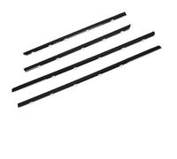 XYWOPO Window Door Seals, for Civic, 2006-2019 Car Silver Side Door Glass Window Sealing Strip Weather Strip Moulding Trim Rubber Car Door Seal Strip(Black 12-15)