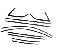 XYWOPO Window Door Seals Titanium Black Car Exterior Window Trim Weatherstrips Seal Sticker Strip Cover Tape Gasket, for A3, for Hatchback 2013-2020 Car Door Seal Strip