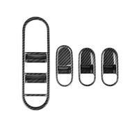 XYWOPO Window Glass Lift Button Cover Trim, for Hyundai, Aini Krypton 5 IONIQ 2022+ A Car Carbon Fiber Switch Door Armrest Panel Window Control Trim Car Window Switch Cover
