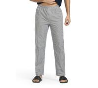 XYXX Men's Super Combed Cotton Checkered Checkmate Pyjamas Elasticated Waist, Drawstring | Loungewear for Men (M; Orange & Blue Checks)