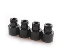 XYYGJKYZ FP-1047 4pcs Racing Fuel Injector Top Hats Adapters for Honda Civic Acura RDX Injectors B16 B18 D16Z D16Y Engines(Black)