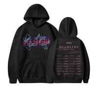 XYYYHTL Black-pink Born Pink Sweatshirt Kpop Hoodie Deadline 2025 World Tour Sweatshirt Jennie Jisoo Rose Outfits for Concert