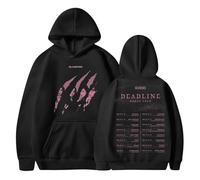 XYYYHTL Born Pink Sweatshirt Kpop Hoodie Deadline 2025 World Tour Sweatshirt Jennie Jisoo Rose Outfits for Concert